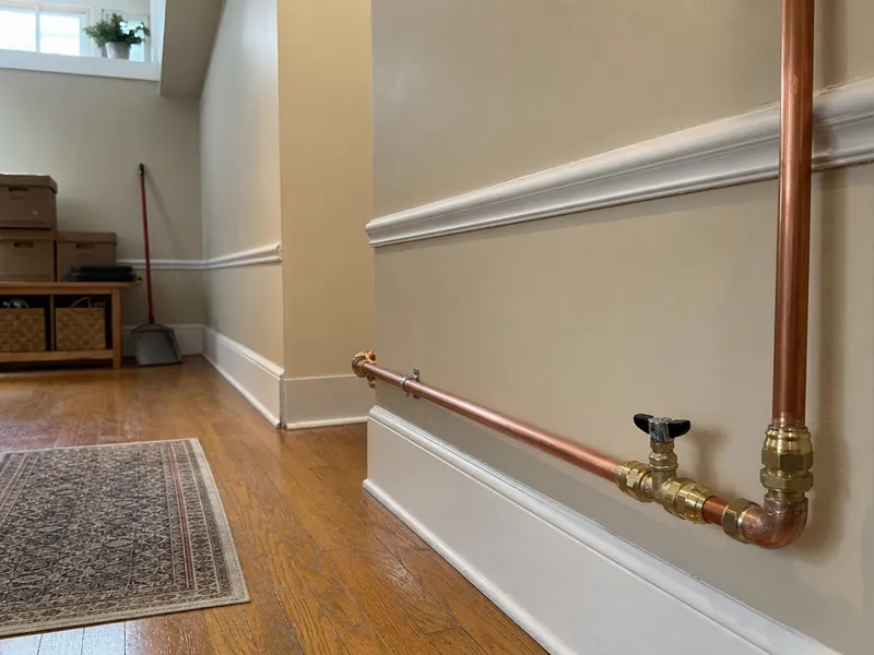 Lead service line, Brooklyn brownstone