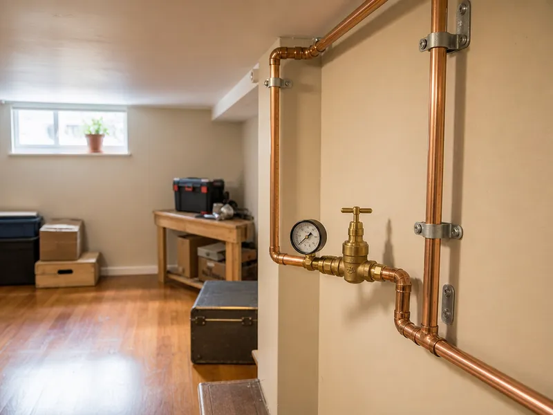 Service line install, Bronx new construction