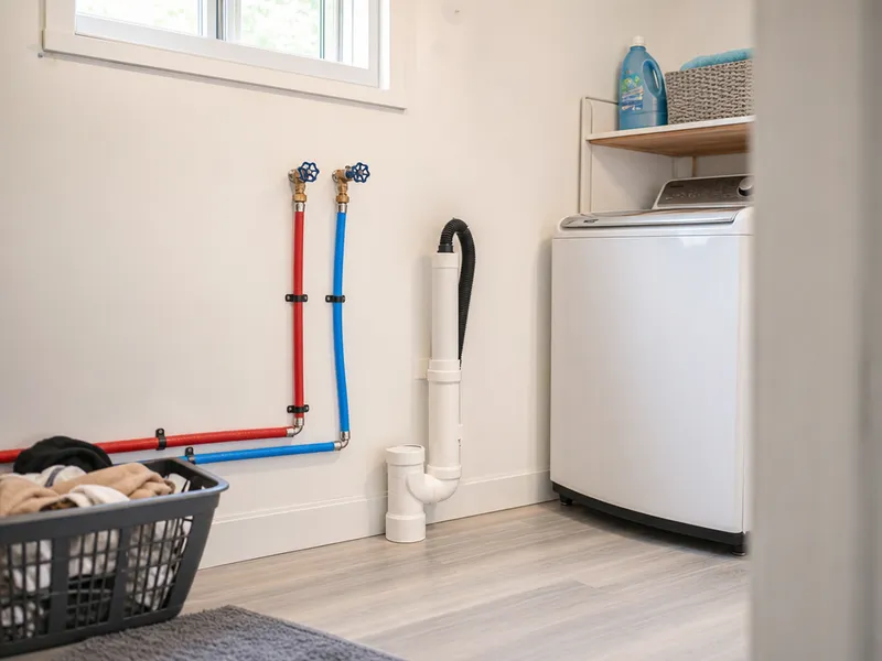Staten Island basement laundry room