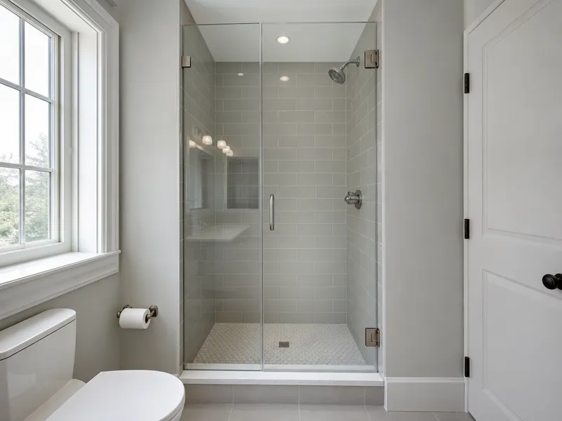 Frameless glass shower door