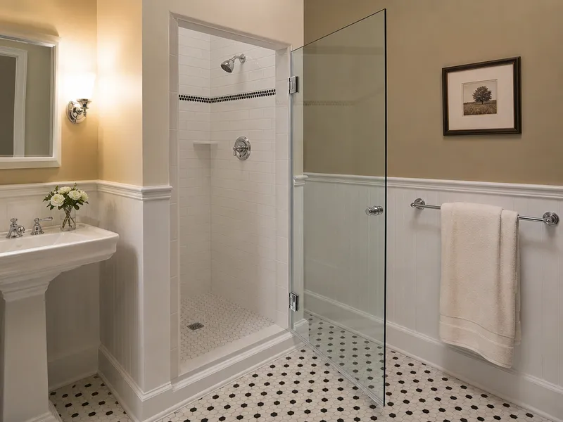 Pivot shower door