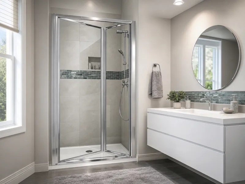 Bi-fold shower door