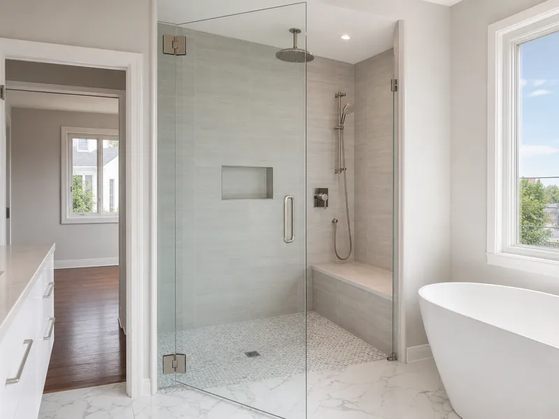 Pivot shower doors