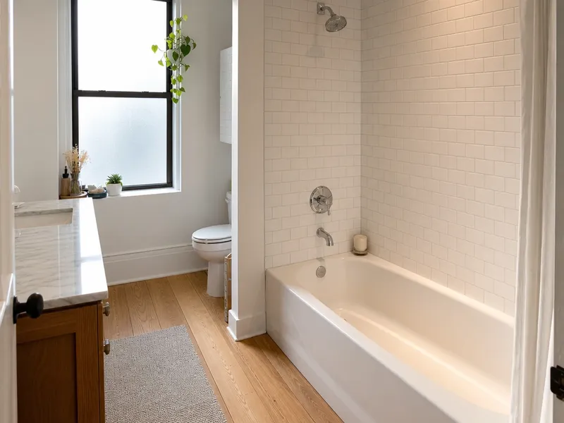 Alcove tub