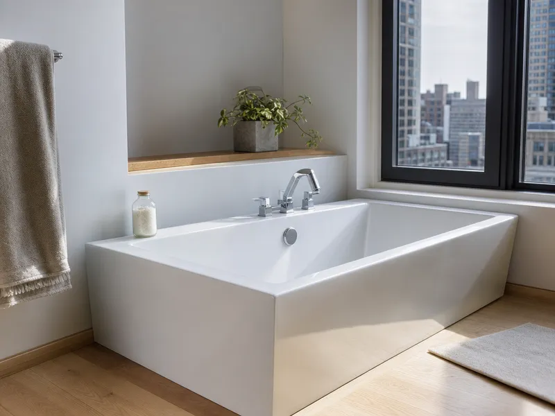 Soaking tub, Manhattan condo