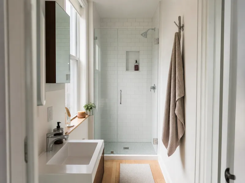 Tub-to-shower, Manhattan studio