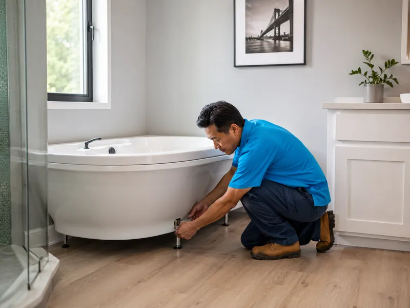 Corner tub, Brooklyn duplex