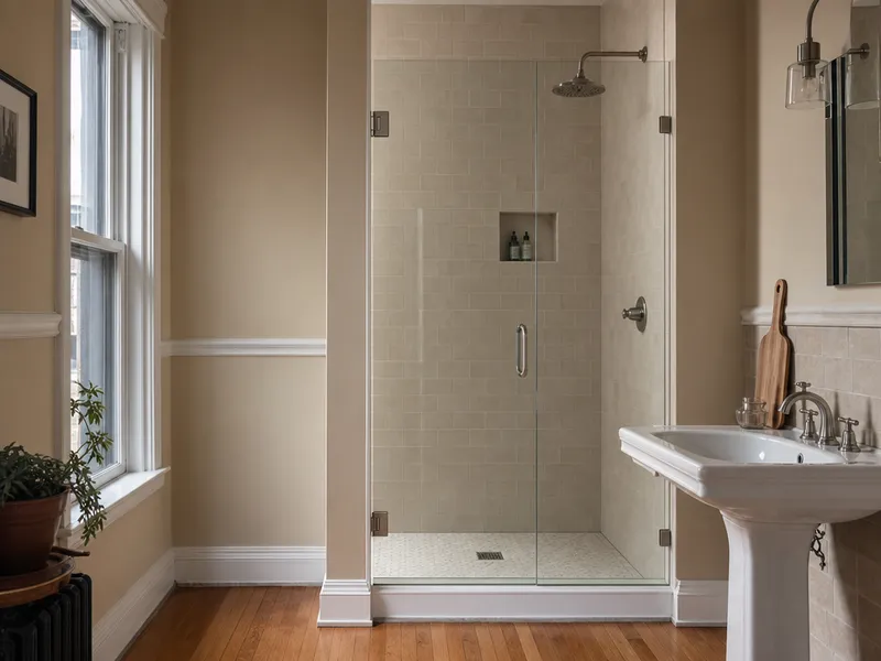 Pivot door, Brooklyn brownstone