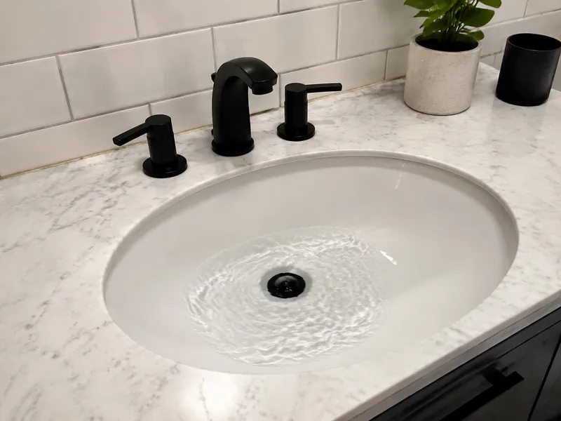 Slow bathroom drain