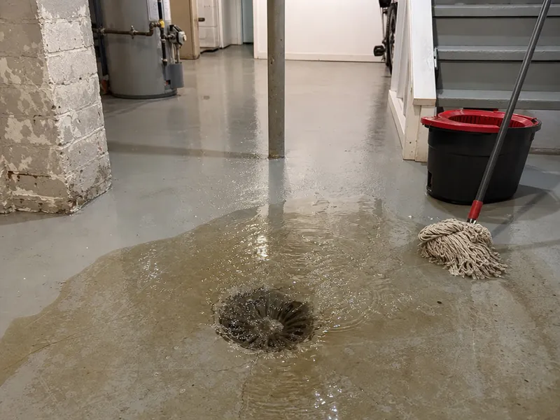 Sewer backup in basement
