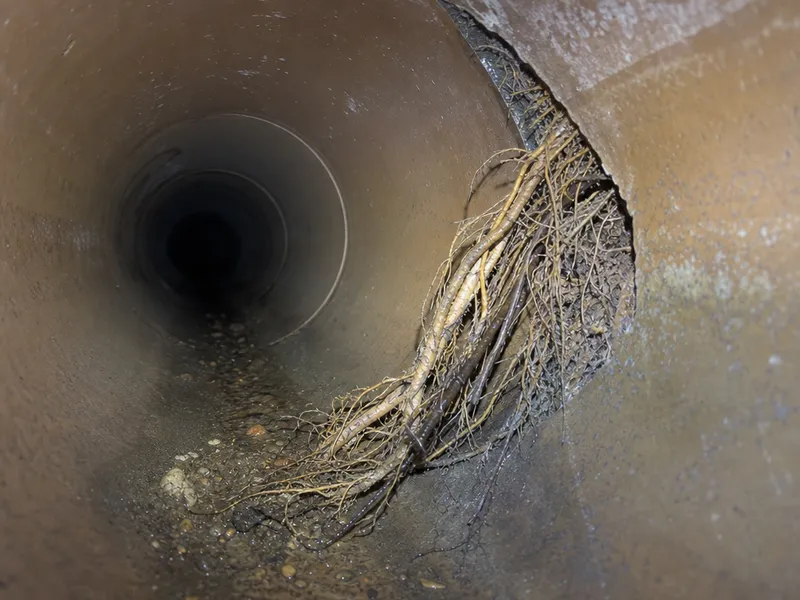 Tree root intrusion
