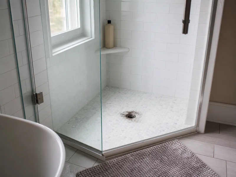 Shower drain, Staten Island home