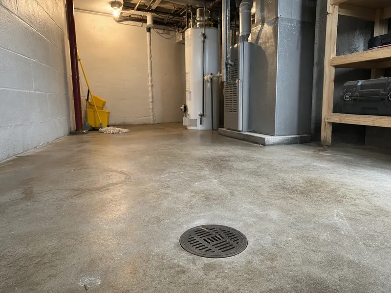 Floor drain, Manhattan basement