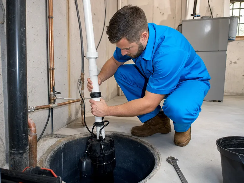 Sump pump installation and repair