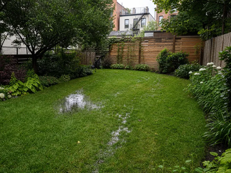 French drain not draining