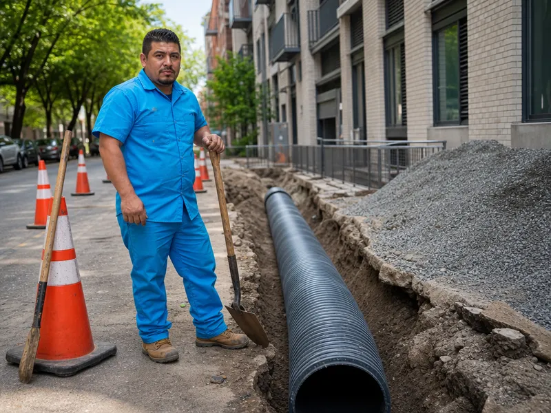 Storm drain pipe, Bronx