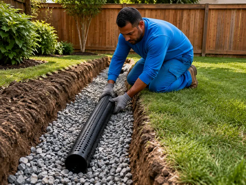 Drain tile installation