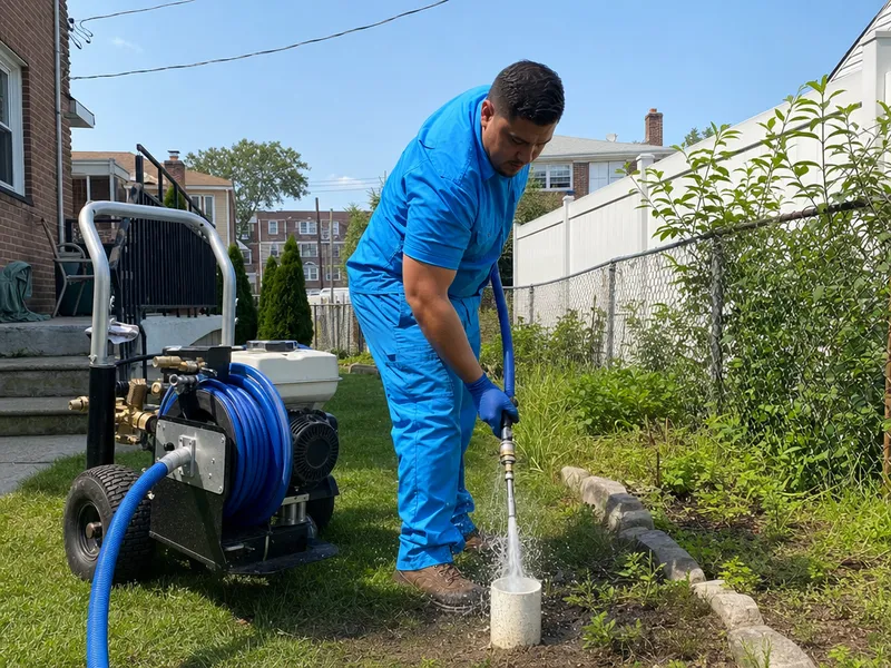Drain tile cleaning