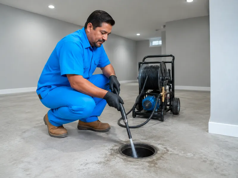 Main line drain cleaning