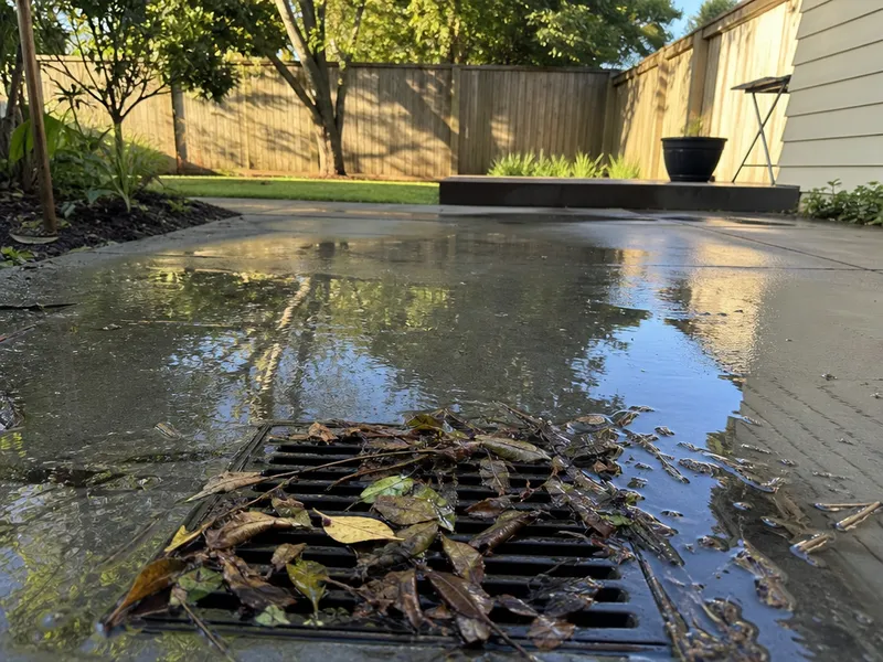 Outdoor drain clog