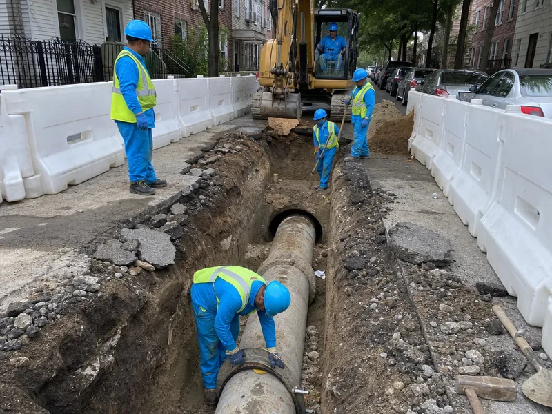 Main sewer line replacement