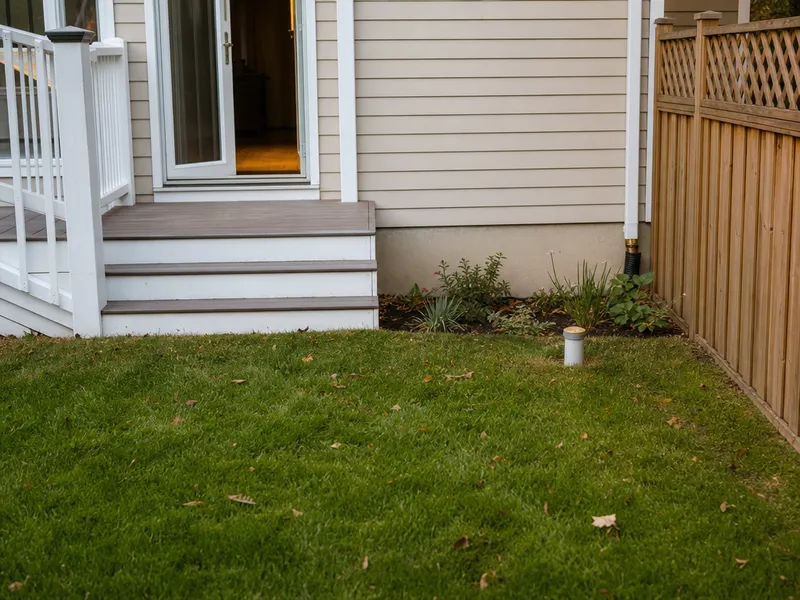 Staten Island landscaped yard