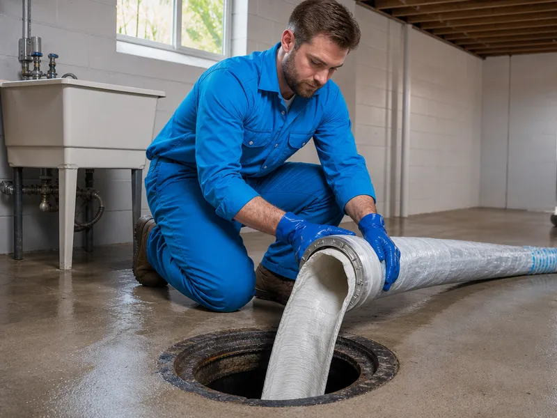 Trenchless sewer line repair (pipe relining)