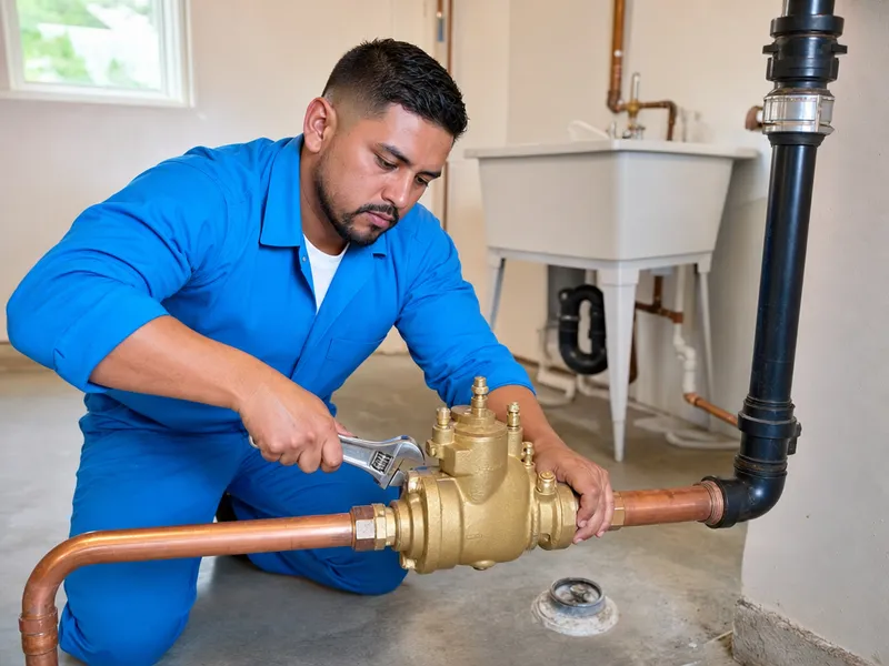 Backflow preventer installation