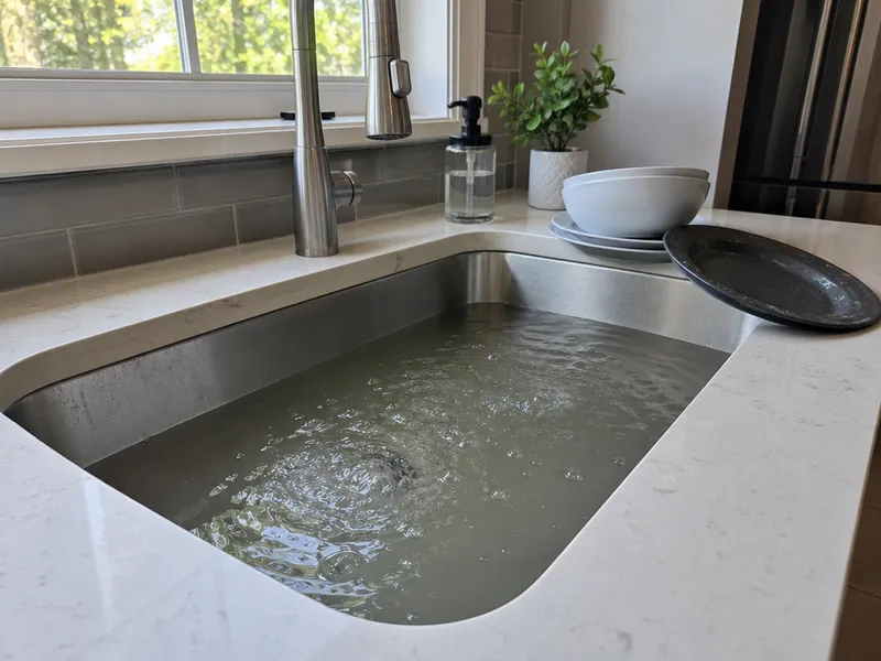 Slow drains throughout the house
