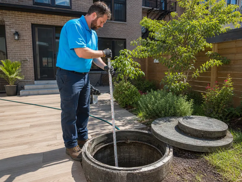 Bronx home septic tank
