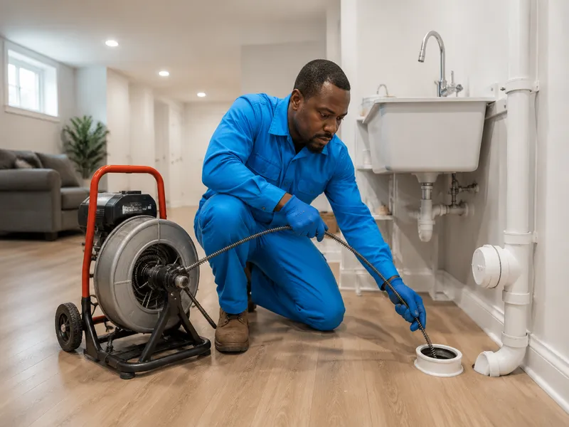 Main line sewer cleaning