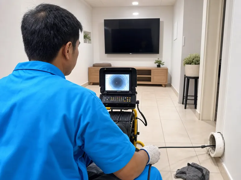 Sewer camera inspection