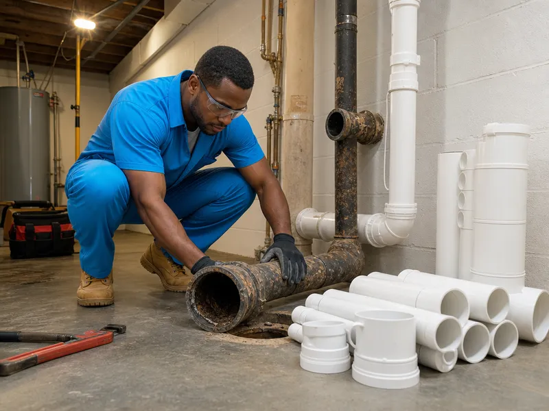 Sewer line replacement
