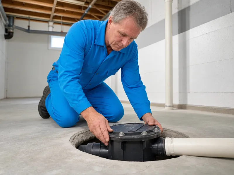 Backwater valve installation