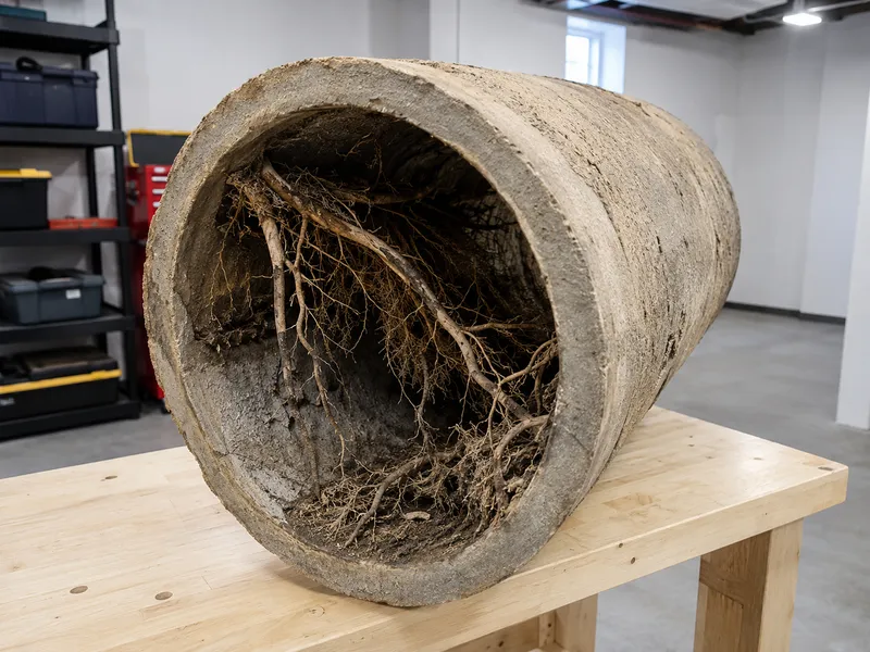 Tree root intrusion