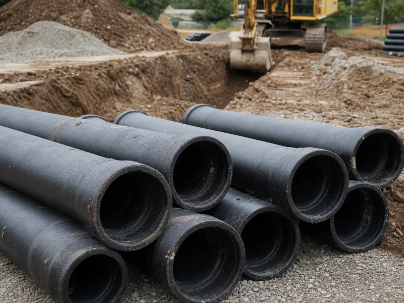 Cast iron sewer pipe