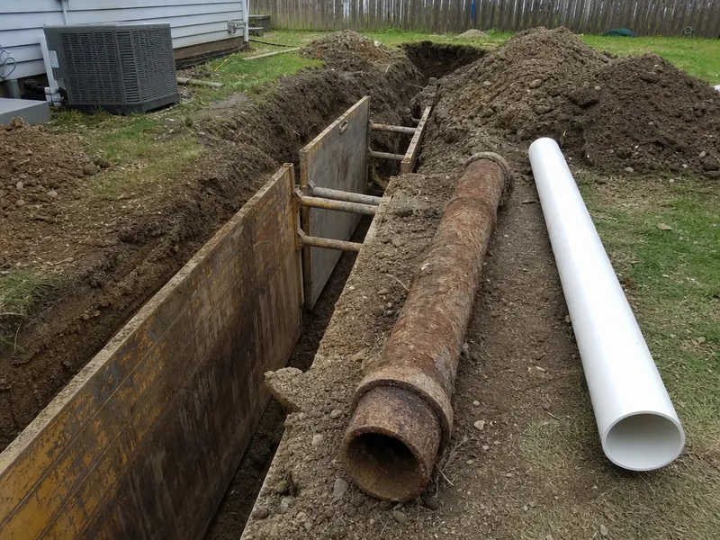 Sewer line replacement