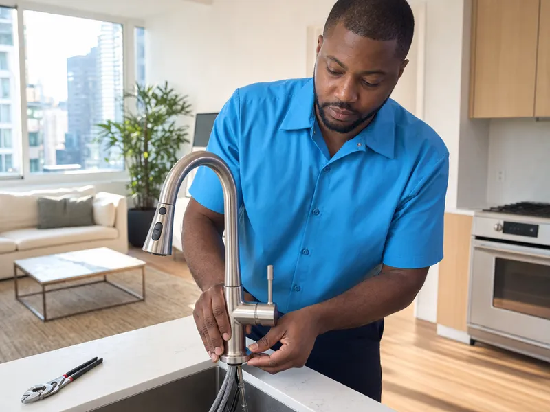 Faucet installation