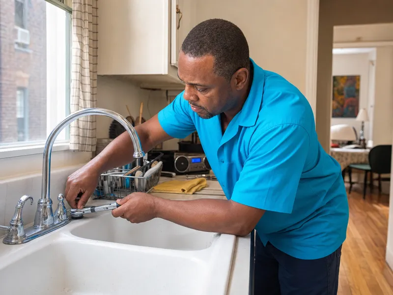 Leaky faucet, Bronx apartment