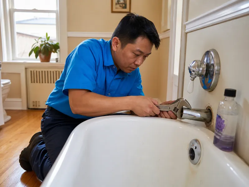 Tub spout, Queens townhouse
