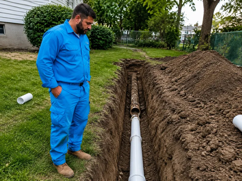 Sewer line replacement