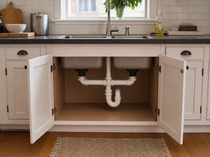Double-basin sink drain