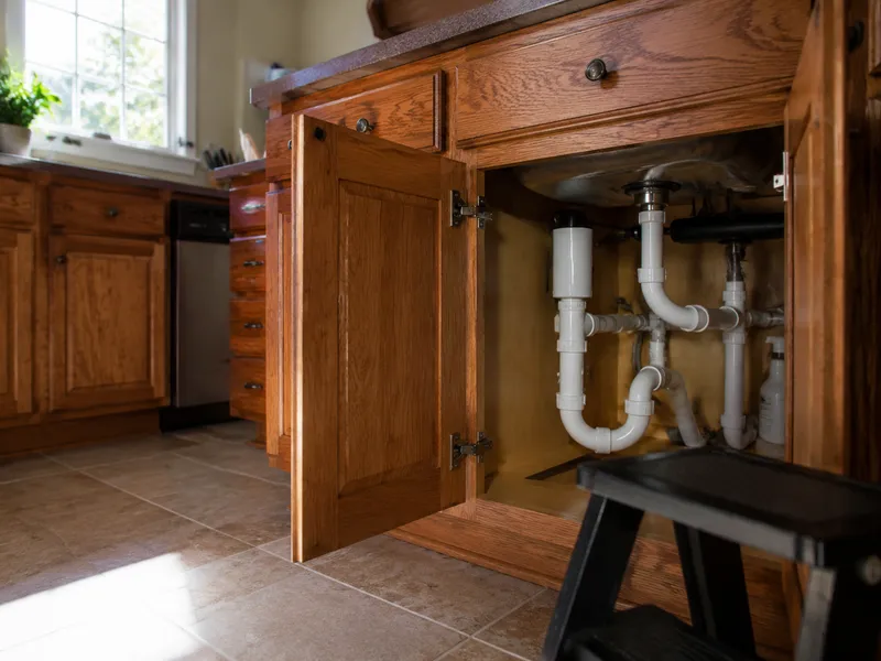 Drain with air admittance valve (AAV)