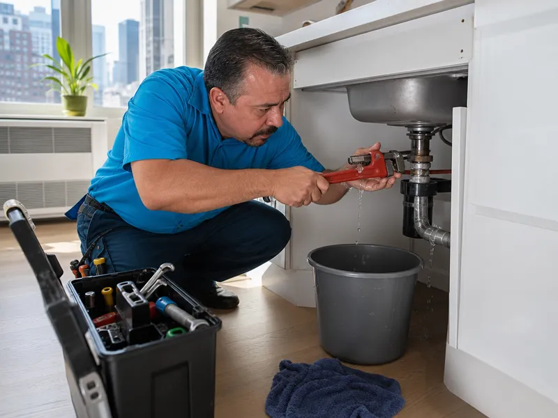 Emergency drain replacement, Manhattan