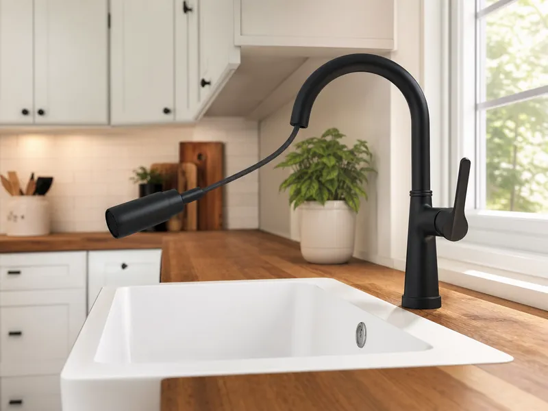 Pull-out kitchen faucet