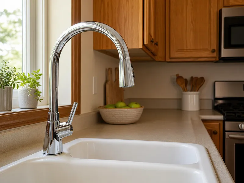 Single-hole kitchen faucet