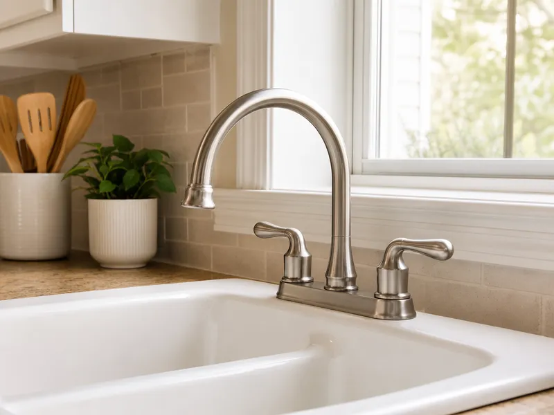 Centerset kitchen faucet