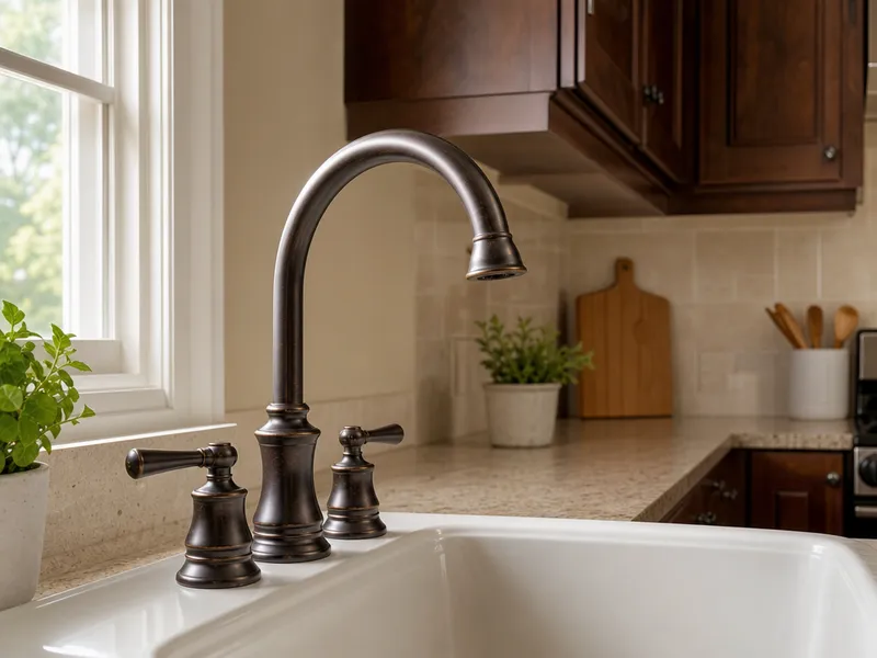 Widespread kitchen faucet