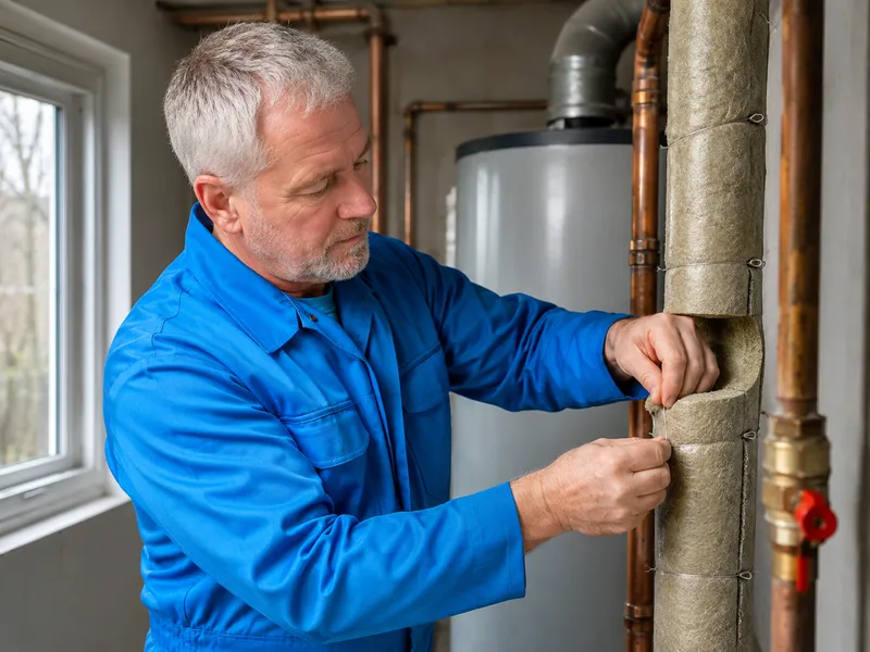 Mineral wool pipe insulation