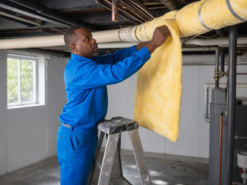 Steam pipe insulation